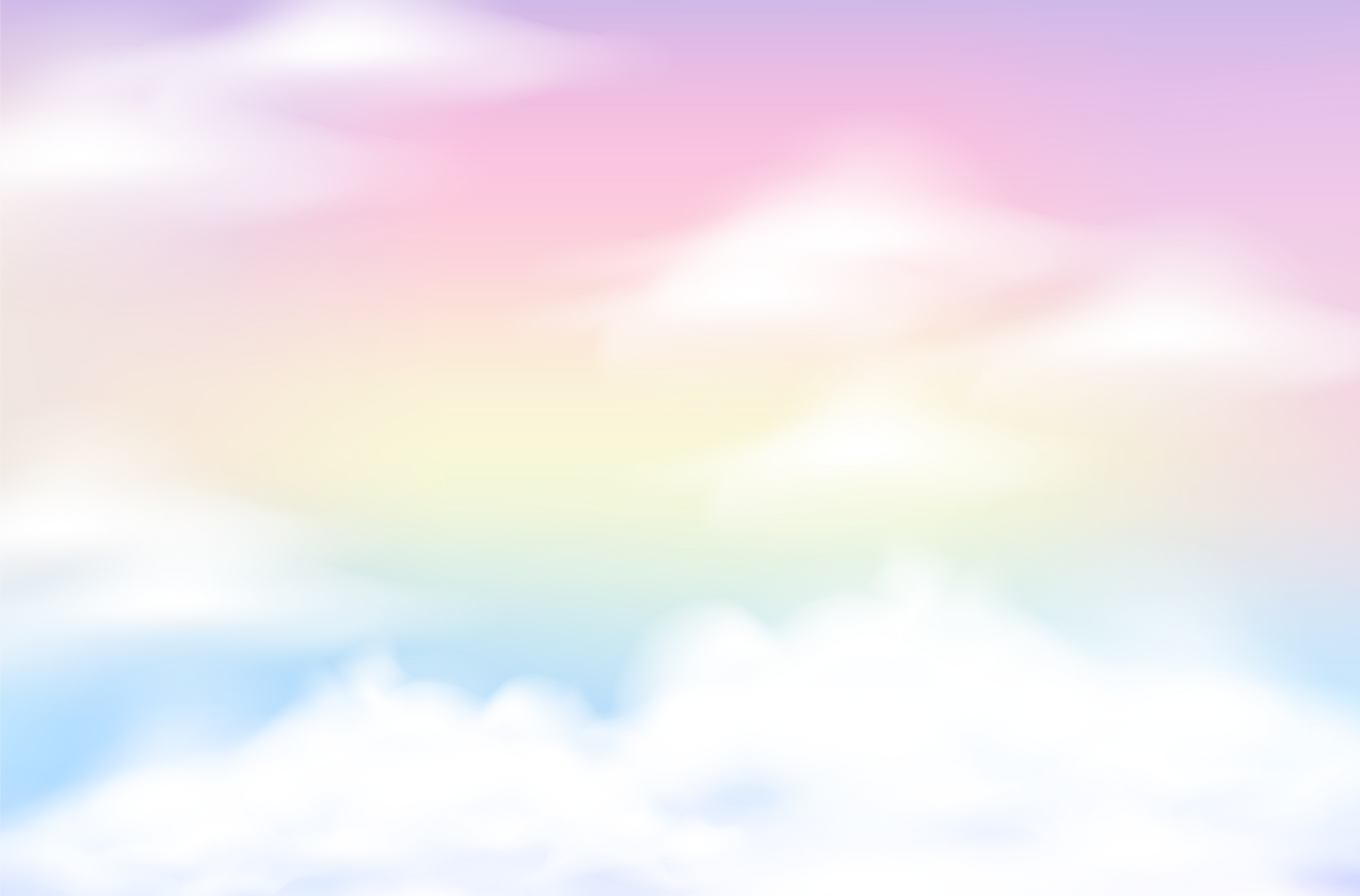 Rainbow pastel blurred sky background